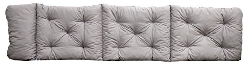 Ambientehome Deckchair Auflage für Liege, grau, ca 195 x 49 x 8 cm, Polsterauflage, Kissen