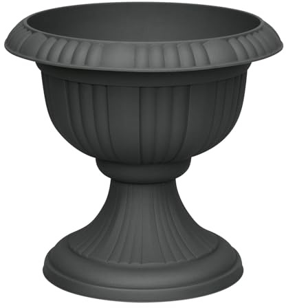 Pflanzen Kölle Blumenspindel, D 40 x H 36 cm, Kunststoff, Anthrazit.