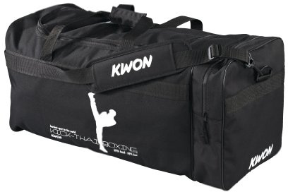 Kwon Trainingstasche Kick Thaiboxing, schwarz, 65 x 32 x 32cm, 5017004