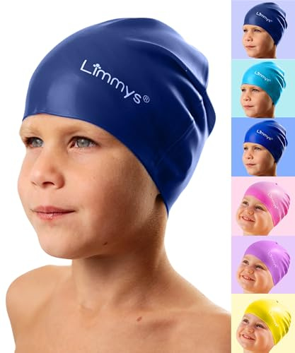 Limmys Schwimmkappe für Kinder – Aus 100 % Silikon – Für Jungen & Mädchen – Weich, Dehnbar & Bequem – Entwickelt für Komfort & Langlebigkeit