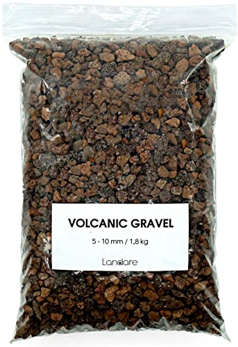 Kies Lavasteine 1,8Kg - Dekosteine - Zierkies - Dekosteine für Vasen - Lavamulch - Lavasteine für Pflanzen - Kieselsteine - Deko Steine Kleine - Ziersteine - Zierkies Bunt - Steine Garten (5-10 mm)