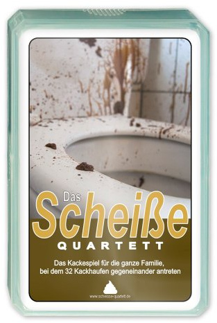 Das Scheiße Quartett | Das Kultspiel für die ganze Familie mit 32 Kackhaufen | Ideales Mitbringsel auf Partys!