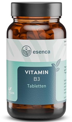 Vitamin B3 Tabletten (Niacin) - 180 Tabletten - 250 mg Vitamin B3 pro Tablette - hochdosiert und ohne Zusatzstoffe - 6 Monatsvorrat - Vegan - aus Deutschland