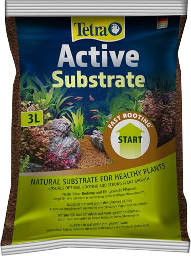 Tetra ActiveSubstrate - natürlicher Bodengrund aus wasserneutralen Tonmineralien für das Aquarium, Alternative zu Aquarienkies, 3 L Beutel