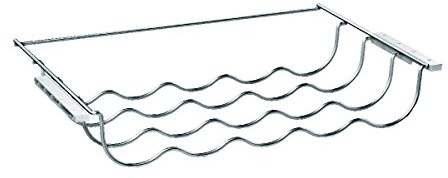 Siemens KS10Z020, Flaschenablage für aufgelistete EINBAU-Kühlgeräte von Siemens, bis zu 5 Flaschen, 28,7 × 47,8 × 7,7 cm (L × B × H), lebensmittelecht, chrom