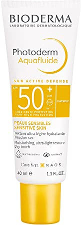 BIODERMA Photoderm Aquafluide LSF 50+ für empfindliche Haut, 40 ml Creme