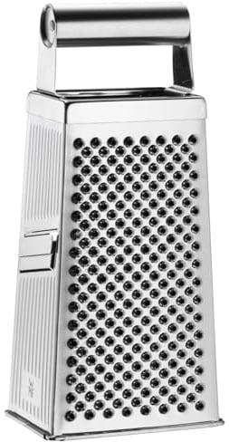 WMF Gourmet Vierkantreibe, 8 x 24 cm, Reibe Edelstahl, 4 Reibeflächen, ideal als Kartoffelreibe, Gemüsehobel, Cromargan, spülmaschinengeeignet