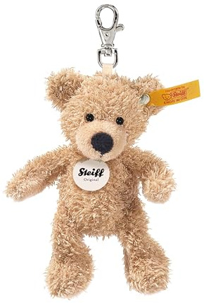 Steiff Schlüsselanhänger Fynn Teddybär - 12 cm - Schlüsselanhänger - Teddybär für Kinder - weich & waschbar - beige (111600)