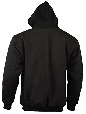 Damen Motorradjacke mit Kapuze - Komplett gefüttert - DuPont Kevlar Aramidfasern - CE-Protektoren - Schwarz - 40