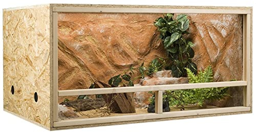 OSB Terrarium, Holzterrarium 120x60x60 cm mit Seitenbelüftung