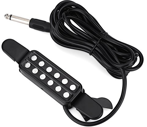 Gitarren Tonabnehmer Akustikgitarre Pickup 12 Schallloch Magnetic Classic Transducer Westerngitarre Tonabnehmer Zubehör für Metallsaitengitarre