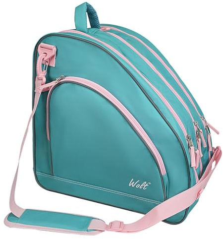 WOLT Schlittschuhtasche Rollschuhtasche | Inline-Skate-Tasche, Premium-Tasche und modische verstellbare Umhängetasche für Jugendliche und Erwachsene.