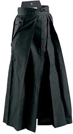 Playwell Deluxe Kampfsport Kendo/Aikido Hakama Schwarz