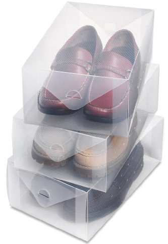 Whitmor Clear Vue Herren Schuhkarton (3er-Set)