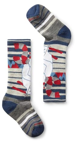 Smartwool Kinder Ski Light Cushion OTC Socken, Alpine Blue, 29-32