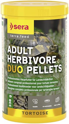 sera reptil Professional Herbivor Nature 1000 ml (330 g) | Schildkrötenfutter für Herbivore Reptilien | Futter für Landschildkröten & Leguane | Naturnahes Landschildkröten Futter mit Kräutern