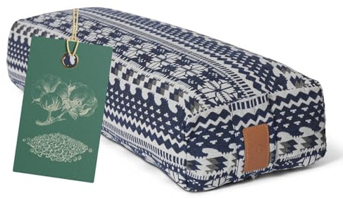 #DoYourYoga Yogabolster »Paravati« mit Bio-Buchweizenschalen (KBA), waschbarer Bezug, 67cm x 13cm, Meditationskissen/Sitzkissen/Zafukissen für Yin Yoga - Style 1