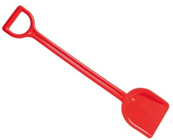 Hape Starke Schaufel, rot - Sandspielzeug, Robuste Sandschaufel für Strand, Sandkasten und Garten, Outdoor Buddelspielzeug für Kleinkinder, Sandspielzeug für Kinder ab 18 Monaten