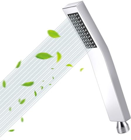 Handbrause Hochdruck Edelstahl 304 Duschkopf mit Selbstreinigenden Silikondüsen Starker Wasserstrahl für Erfrischendes Duscherlebnis Wassersparend & Einfache Montage