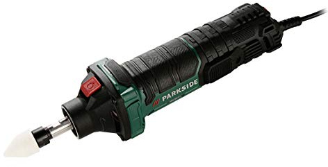Kompernass PGS 500 A1 Geradschleifer im Koffer, 500 W, 6 mm Schleifscheibe, Netzkabel, Tragkoffer
