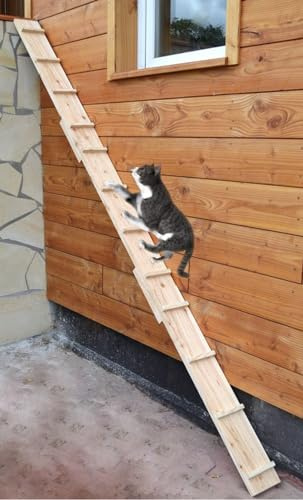 Ruhti - Katzentreppe Katzenleiter Katzenstufe für Balkon, Treppe etc.| 1 bis 7 m (2 m)
