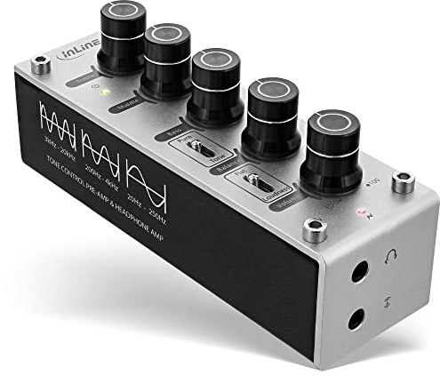 InLine 99201I AmpEQ Hi-Res AUDIO Kopfhörer-Verstärker und Equalizer, 3,5mm Klinke, USB powered