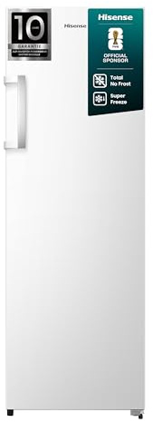 Hisense FV298N4AWE Gefrierschrank, 240 Liter Fassungsvermögen, Total NoFrost, Multi AirFlow, FastFreeze Funktion, Türanschlag wechselbar, LED Beleuchtung, weiß