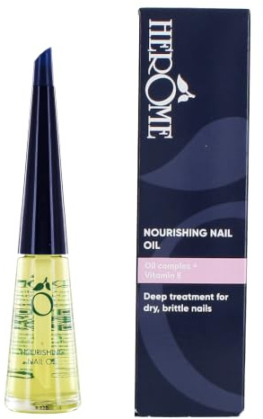 Herome Pflegendes Nagelöl - Das Öl Pflegt und Repariert Trockene, Harte und Brüchige Nägel - besonders Gut in Kombination mit Nagelhärter (Nourishing Nail Oil) - 10ml.