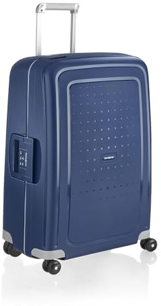 Samsonite S'Cure - Spinner M Koffer, M (69 cm), 79 L, Blau (Dark Blue)