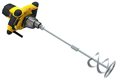 STANLEY FatMax Mörtelrührer Betonmischer 2-Gang Rührgerät (1600 Watt, 80 Nm, Mischvolumen 120 Liter, M14 Werkzeugaufnahme, 150mm Durchmesser, inkl. Mörtelmixer + 2 Maulschlüssel) FME190