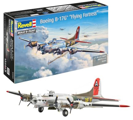 Revell 04283 Modellbausatz Flugzeug 1:72 - B-17G Flying Fortress im Maßstab 1:72, Level 5, originalgetreue Nachbildung mit vielen Details, 04283