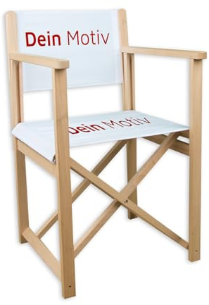 Promo Trade Regie Stuhl, Holz (individuell Bedruckt)