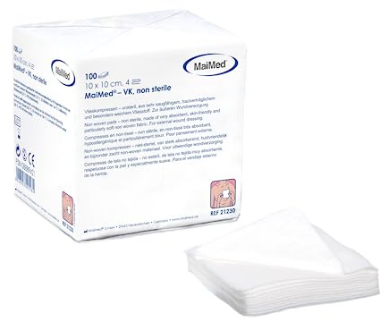 Softula Maimed - unsterile Vlieskompressen - weiÃŸ - 10x10 cm - 10x100 Stück = 1000 Stk