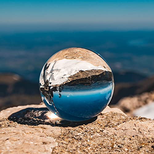 Siumir Kristallkugel mit Ständer K9 Klare Glaskugel Lensball 60 mm Fotografie Kugel für Meditation, Dekoration, Fotografie