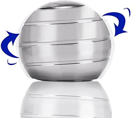 CaLeQi Kinetic Schreibtischspielzeug Office Metal Spinner Ball Gyroskop mit optischer Täuschung für Anti