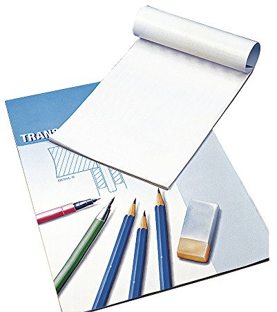 Rayher Hobby 8147900 Transparentpapier, A3, Block 25 Blatt, 80 g/m2, Transparentes,Mehrfarbig
