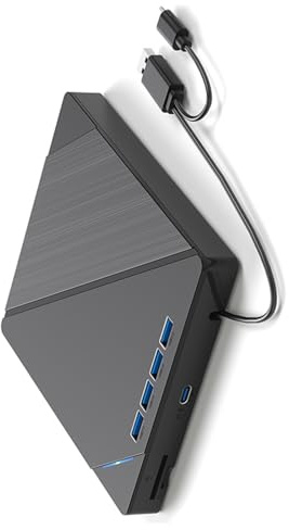 MARCBUSE Multiformat-Disc-Brenner, USB 3.0, leiser Betrieb, Brenner, Laufwerk für CDs, DVDs, BluRay, Bluray und DVD-Brenner
