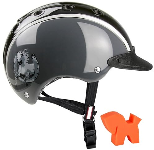 RL24 - Casco Kinder Reithelm – Farben & Größen | Inkl. Putzschwamm – ergonomische Reitkappe – optimal belüftet – Reit-, Fahrrad- & Skihelm