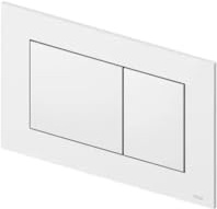 TECE Now Betätigungsplatte für WC (Farbe weiß, Zweimengentechnik, bedienbar von Oben und vorne) 9240400