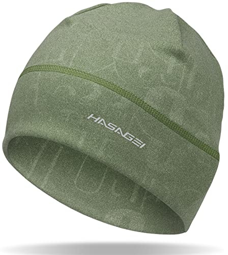 HASAGEI Laufmütze Herren, Winter Mütze Damen Weich Sportmütze Jogging Mütze | Winddichte Laufmütze Prägung Fahrrad Mütze Thermo Wintermütze Geeignet für Frühling Herbst und Winter