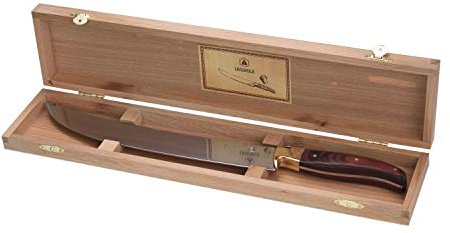 LAGUIOLE - Champagner-Schwert mit echtem Holzgriff - Edelstahl - Ergonomisch - Entkorken Sie Ihre Champagnerflaschen mit Eleganz - Geschenkbox