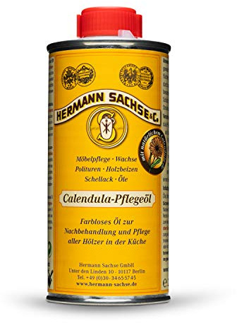 Schneidebrettöl Calendula – Lebensmittelechtes Holzöl für Schneidebretter, Frühstücksbretter 250ml Made in Germany