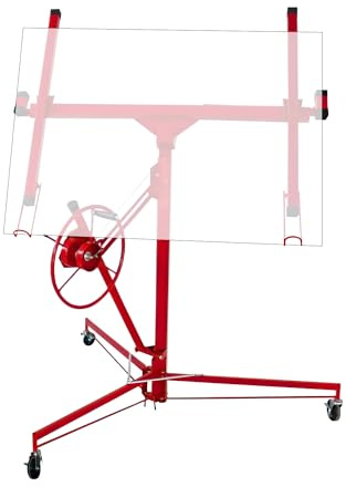 Sonnewelt Plattenheber 68 kg Traglast,klappbar，höhenverstellbar XXL 140 cm -350 cm Arbeitshöhe, max. 290 cm Lastarmbreite