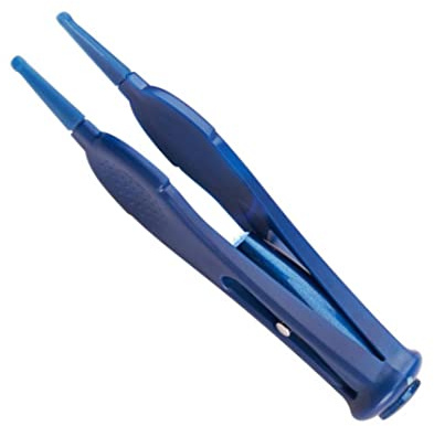 Binnan Nasenklammer für Babys, mit LED-Licht, Nasenklammer für Babys, runder Kopf, Reinigungswerkzeuge für Ohr, Mund, Nase und Bauchnabel (Blau)