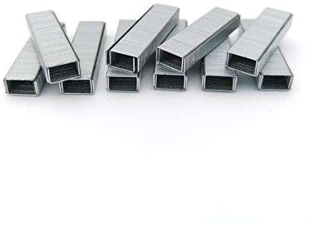 Alevar Heftklammern 6/4, Grau, 1000 Stiche pro Box, Packung 10 Boxen