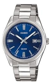 Casio Herren-Armbanduhr MTP-1302PD-2AVEF, Silber/Blau