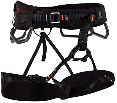 Mammut Herren Mammut Comfort Fast Adjust Harness Men Black/Safety Orange M Geschirr (1er Pack)