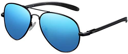 DUCO Sonnenbrille Für Herren Pilotenbrille Polarisiert Fliegerbrille Metallrahmen Sonnenbrillen Damen Unisex Piloten Sonnenbrillen UV400 Pilot Flieger 3025S