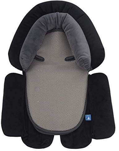 Upgrade 3-in-1 Baby Sitzverkleinerer für Alle Kinderwagen, Babyschale Einsatz und Körperstütze für Neugeborene, Säuglinge, Extraweiches Sitzeinlagenkissen​, Ideal für Alle Jahreszeiten, 53x33cm