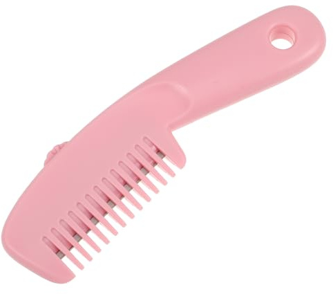 IWOWHERO Tragbare Haarbürste mit Dualem Design und Geräuschreduzierung aus Abs Haaransatz Pony Kamm für Zuhause und Unterwegs Geeignet für Frauen und Kinder